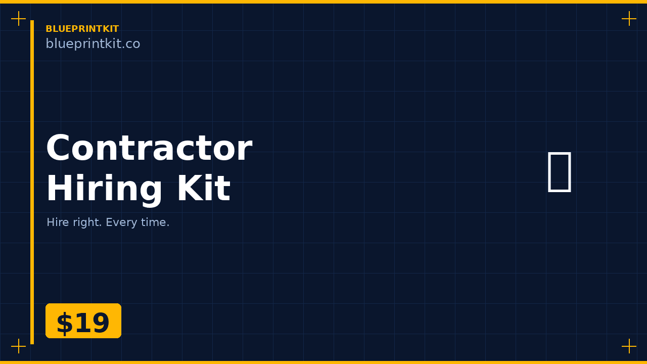 Contractor Hiring Kit
